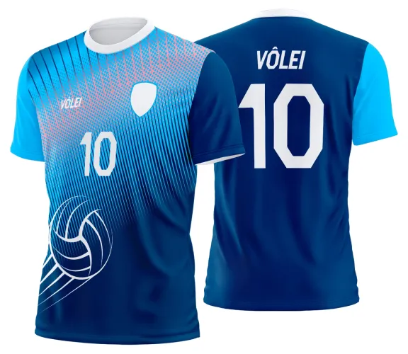 Arte Vetor Camisa de Vôlei Personalizado Moderno