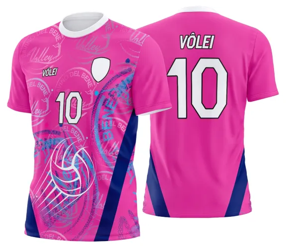 Arte Vetor Camisa de Vôlei Personalizado Moderno