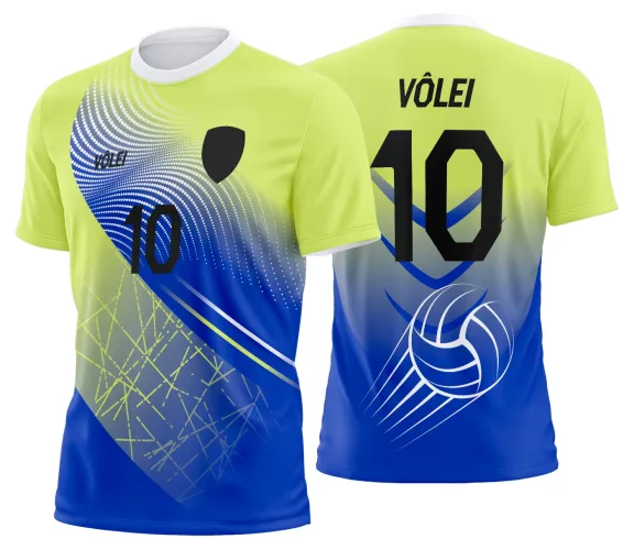 Arte Vetor Camisa de Vôlei Personalizado Moderno