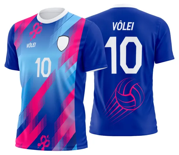 Arte Vetor Camisa de Vôlei Personalizado Moderno