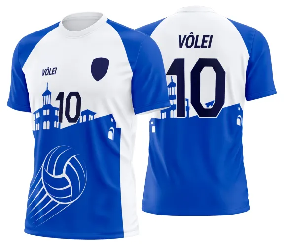Arte Vetor Camisa de Vôlei Personalizado Moderno