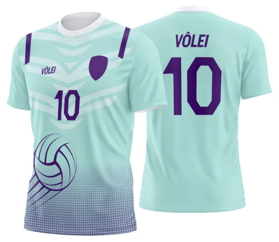 Arte Vetor Camisa de Vôlei Personalizado Moderno