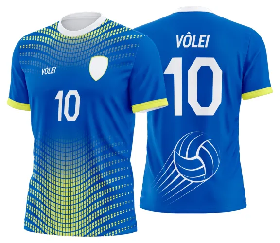 Arte Vetor Camisa de Vôlei Personalizado Moderno