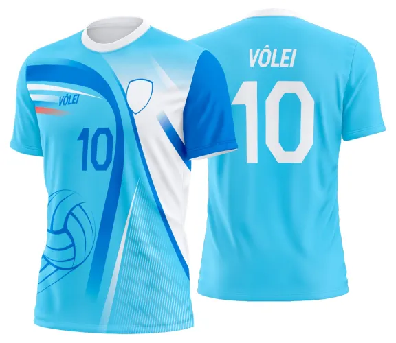 Arte Vetor Camisa de Vôlei Personalizado Moderno