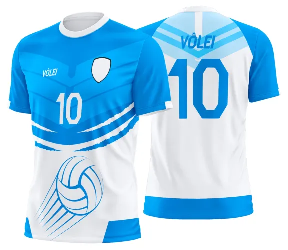 Arte Vetor Camisa de Vôlei Personalizado Moderno