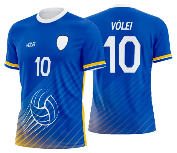 Arte Vetor Camisa de Vôlei Personalizado Moderno