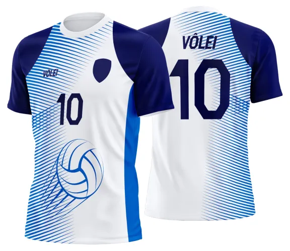 Arte Vetor Camisa de Vôlei Personalizado Moderno
