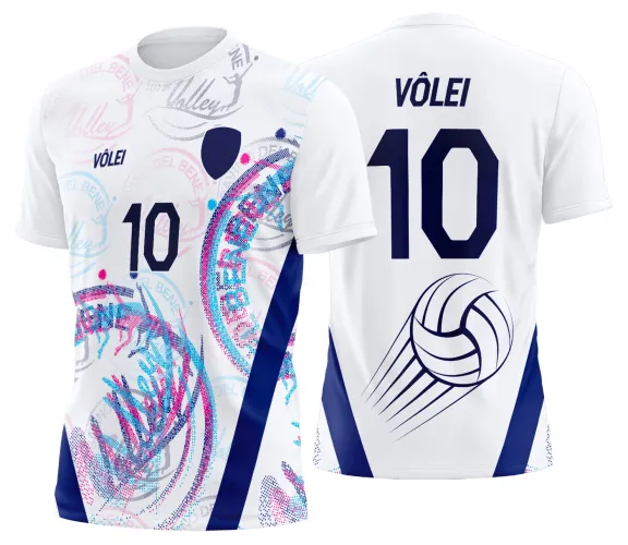 Arte Vetor Camisa de Vôlei Personalizado Moderno