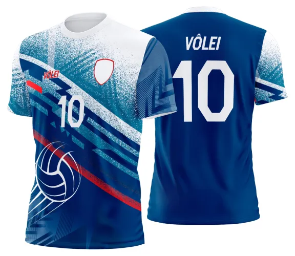 Arte Vetor Camisa de Vôlei Personalizado Moderno