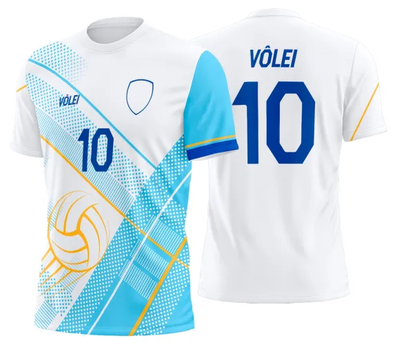 Arte Vetor Camisa de Vôlei Personalizado Moderno