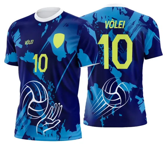 Arte Vetor Camisa de Vôlei Personalizado Moderno