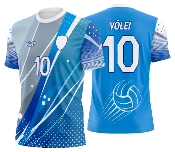 Arte Vetor Camisa de Vôlei Personalizado Moderno