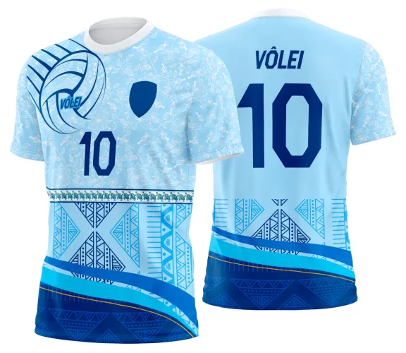Arte Vetor Camisa de Vôlei Personalizado Moderno