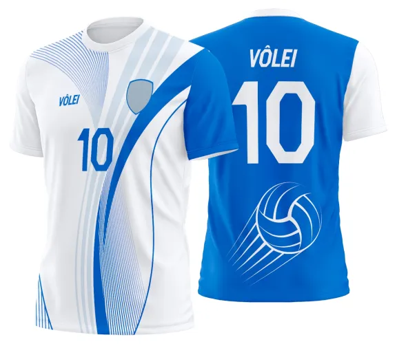 Arte Vetor Camisa de Vôlei Personalizado Moderno