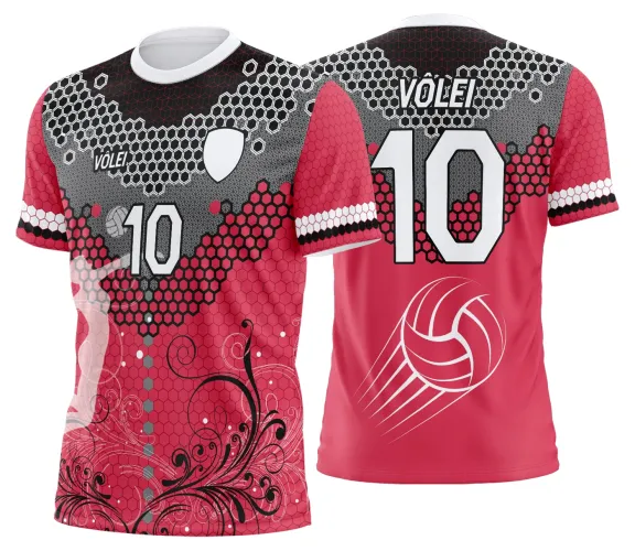 Arte Vetor Camisa de Vôlei Personalizado Moderno