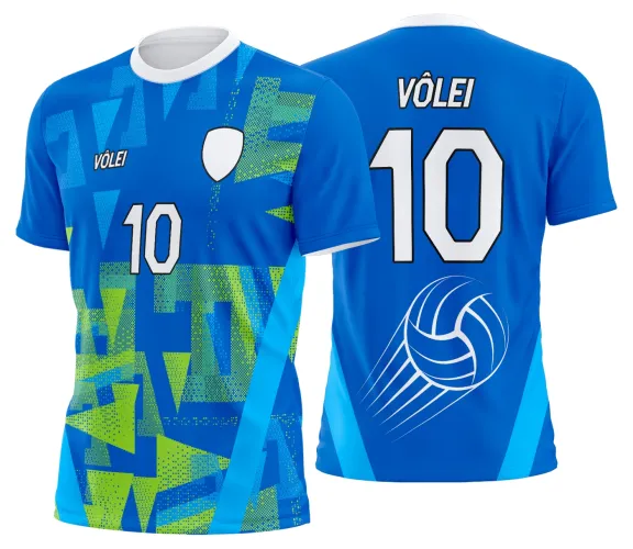 Arte Vetor Camisa de Vôlei Personalizado Moderno