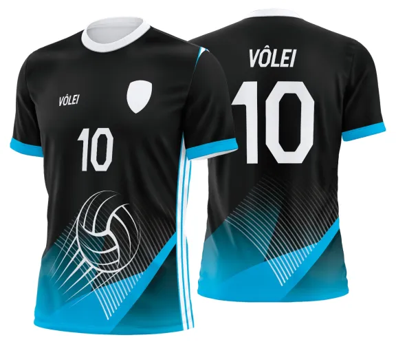 Arte Vetor Camisa de Vôlei Personalizado Moderno