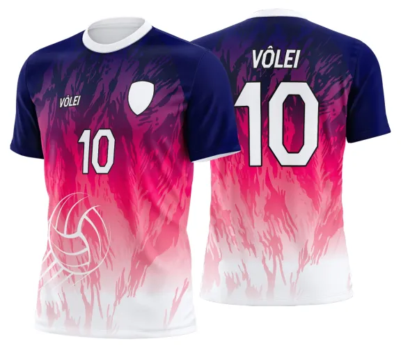 Arte Vetor Camisa de Vôlei Personalizado Moderno