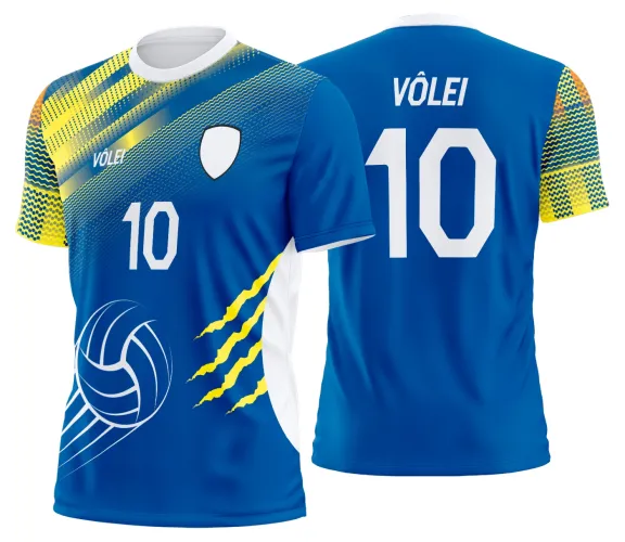 Arte Vetor Camisa de Vôlei Personalizado Moderno