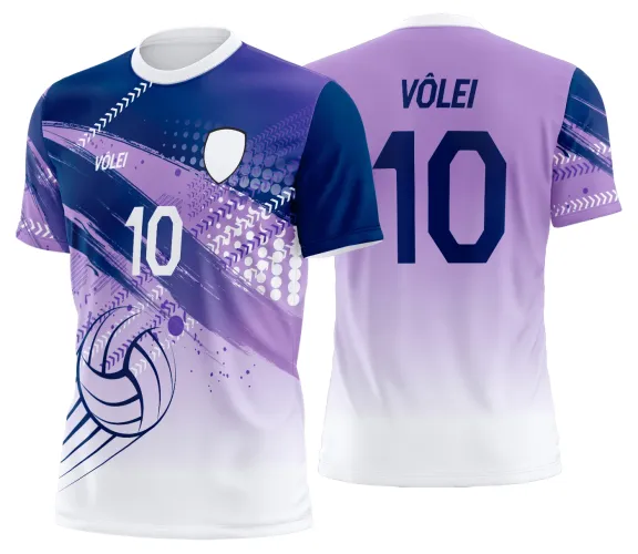 Arte Vetor Camisa de Vôlei Personalizado Moderno