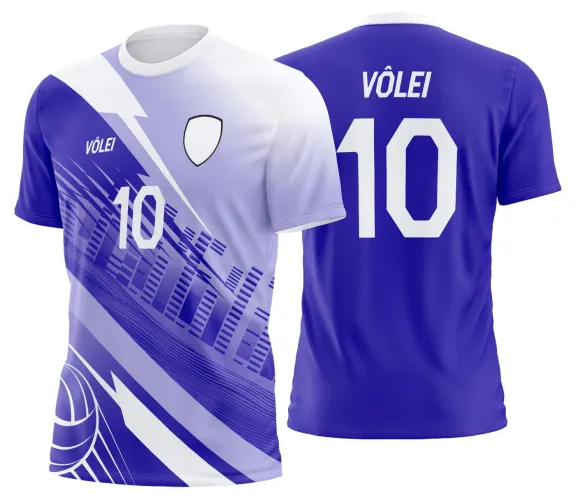 Arte Vetor Camisa de Vôlei Personalizado Moderno