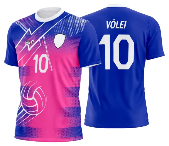 Arte Vetor Camisa de Vôlei Personalizado Moderno