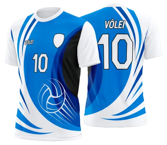 Arte Vetor Camisa de Vôlei Personalizado Moderno