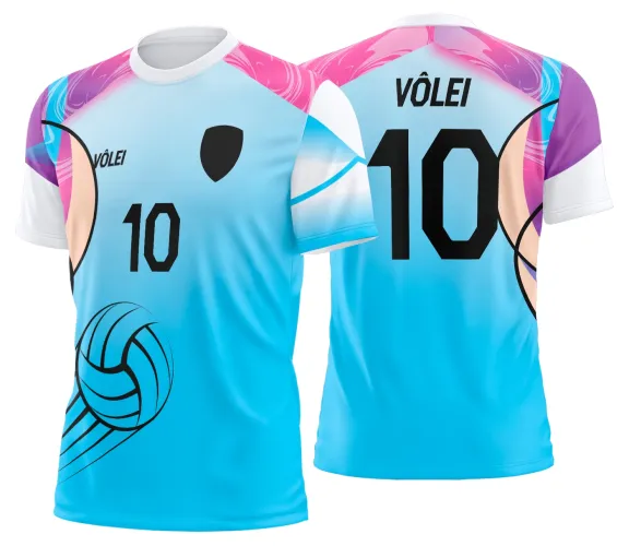 Arte Vetor Camisa de Vôlei Personalizado Moderno