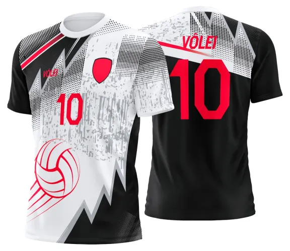 Arte Vetor Camisa de Vôlei Personalizado Moderno