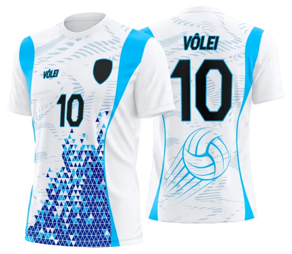 Arte Vetor Camisa de Vôlei Personalizado Moderno