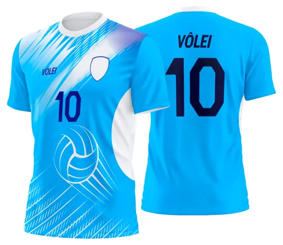 Arte Vetor Camisa de Vôlei Personalizado Moderno