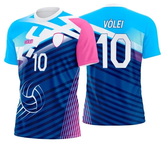 Arte Vetor Camisa de Vôlei Personalizado Moderno