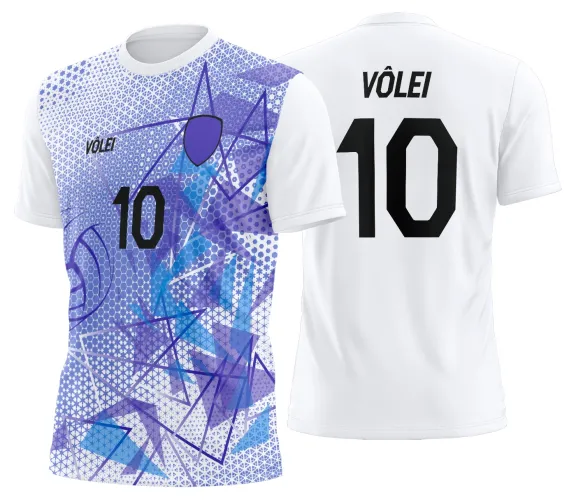 Arte Vetor Camisa de Vôlei Personalizado Moderno