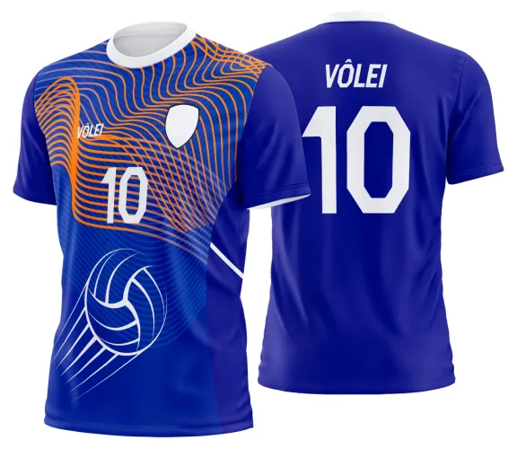 Arte Vetor Camisa de Vôlei Personalizado Moderno