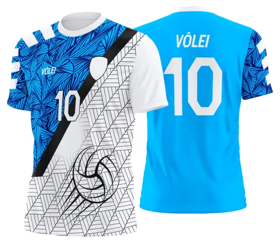Arte Vetor Camisa de Vôlei Personalizado Moderno