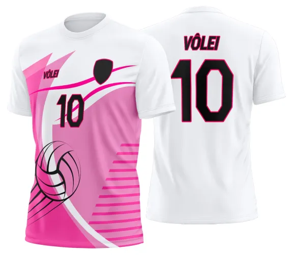 Arte Vetor Camisa de Vôlei Personalizado Moderno