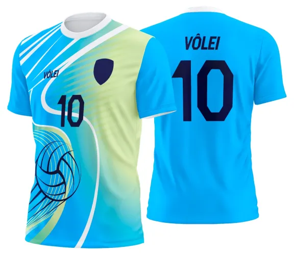 Arte Vetor Camisa de Vôlei Personalizado Moderno