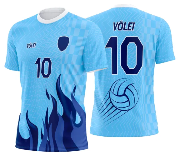 Arte Vetor Camisa de Vôlei Personalizado Moderno
