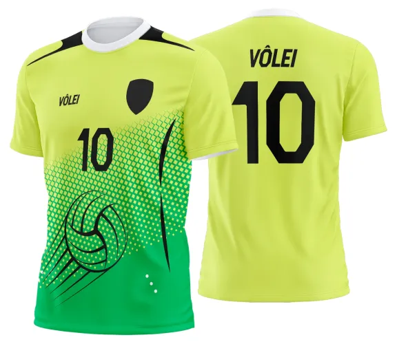 Arte Vetor Camisa de Vôlei Personalizado Moderno