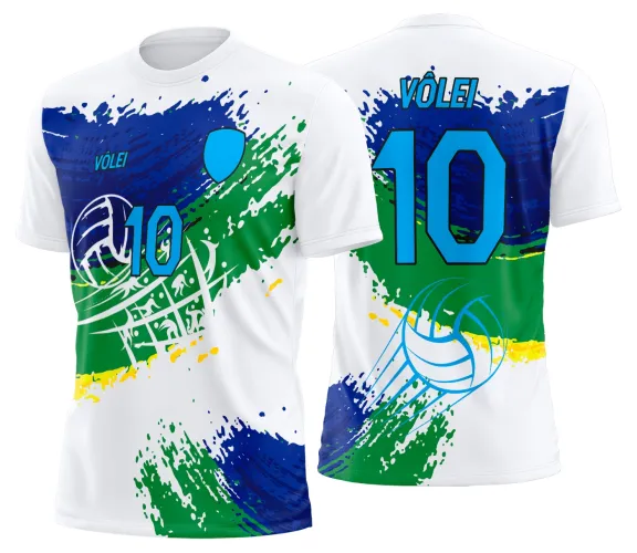Arte Vetor Camisa de Vôlei Personalizado Moderno