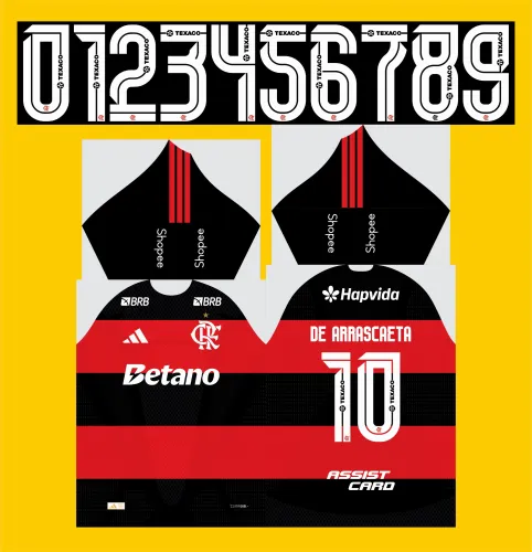 Arte Vetor Camisa do Flamengo 2026