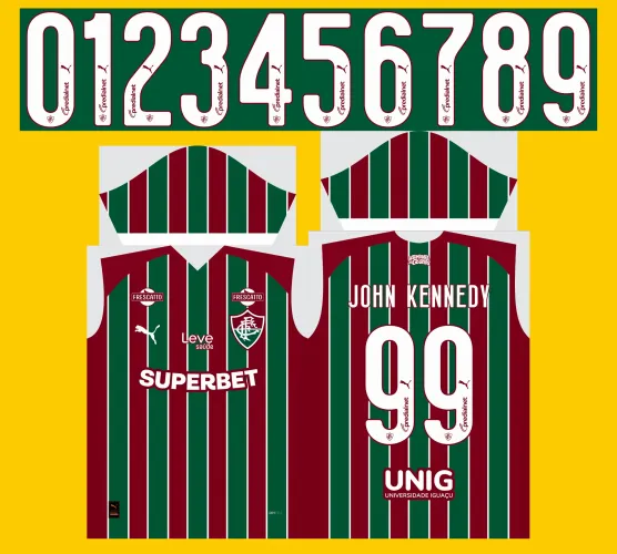 Arte Vetor Camisa do Fluminense Titular 2026