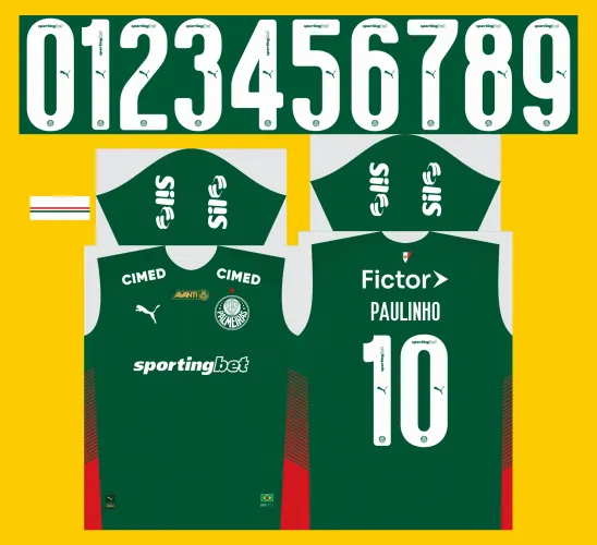 Arte Vetor Camisa do Palmeiras Titular 2026