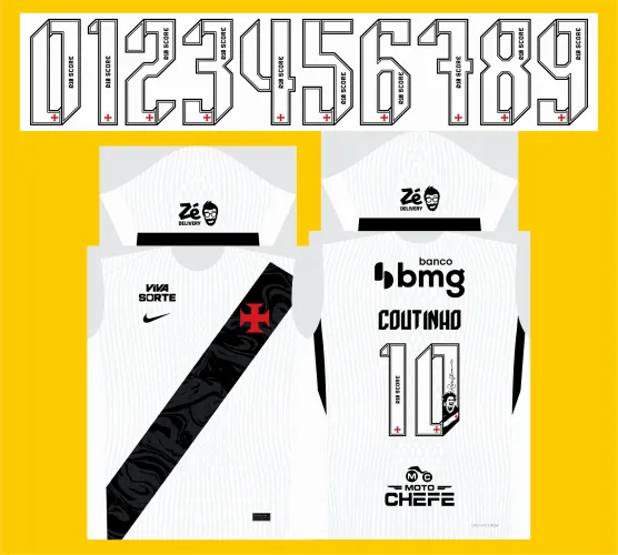 Arte Vetor Camisa do Vasco Reserva 2026