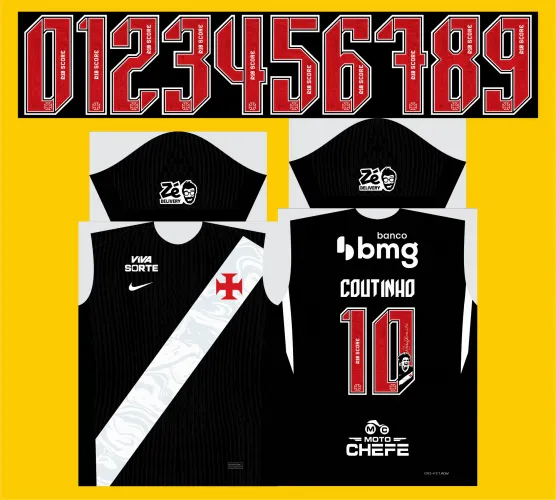 Arte Vetor Camisa do Vasco Titular 2026