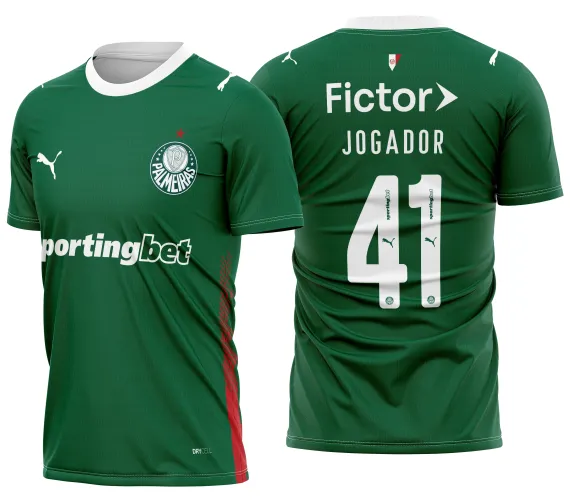 Arte Vetor Camisa Palmeiras Titular 2026