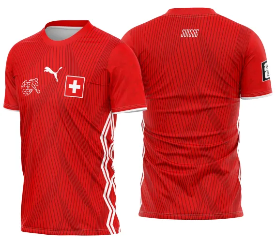 Arte Vetor Camisa Suiza Concept 2026