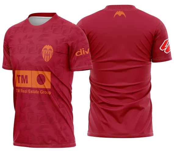 Arte Vetor Camisa Valencia Visita 2025-2026