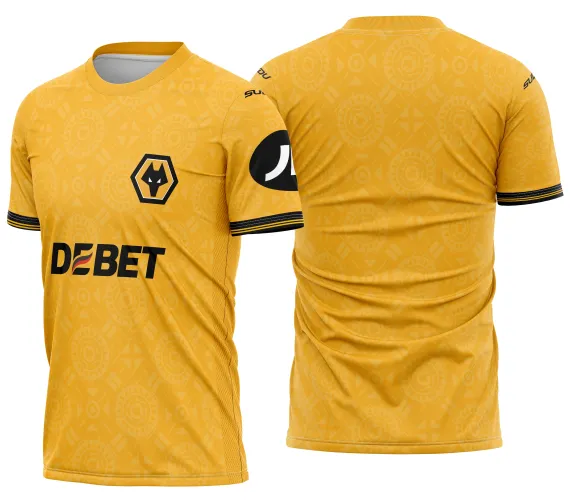 Arte Vetor Camisa Wolverhampton Local 2025-2026