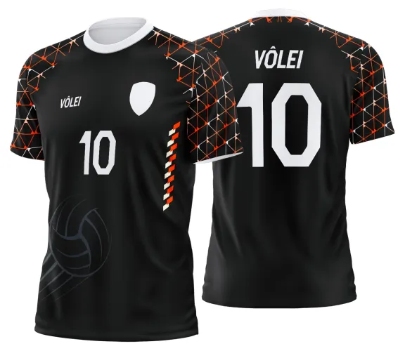 Arte Vetor Camisa de Vôlei Personalizado Moderno